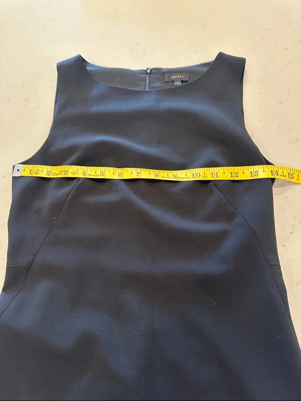 Theory Betty 2 Urban Black Virgin Wool Dress Size 0